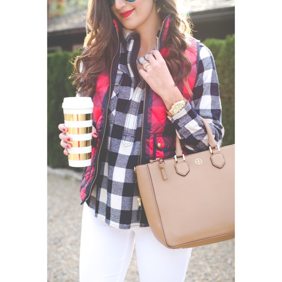 Jackets & Blazers - Excursion Buffalo Check Plaid Puffer Vest